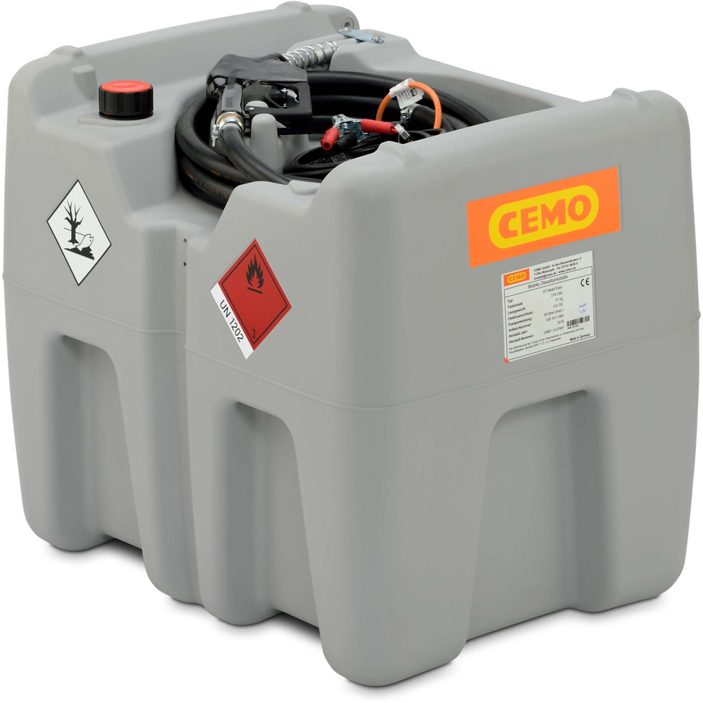 Dieseltankanlage Mobil 210 L mit Pumpe 12 V / 30 L ohne Deckel