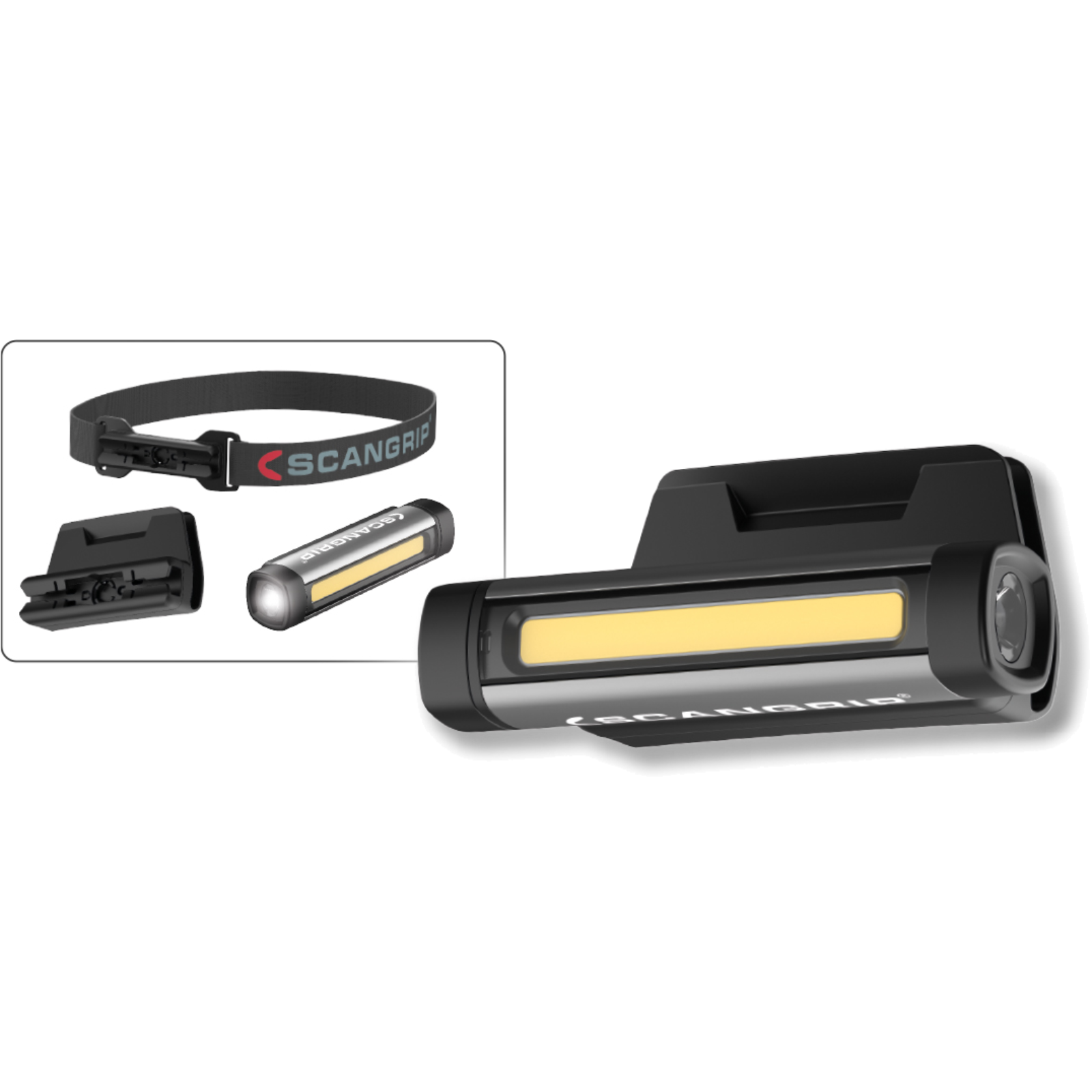 Akku Stirnlampe Flex Wear mit Stirnband und Mützenhalterung