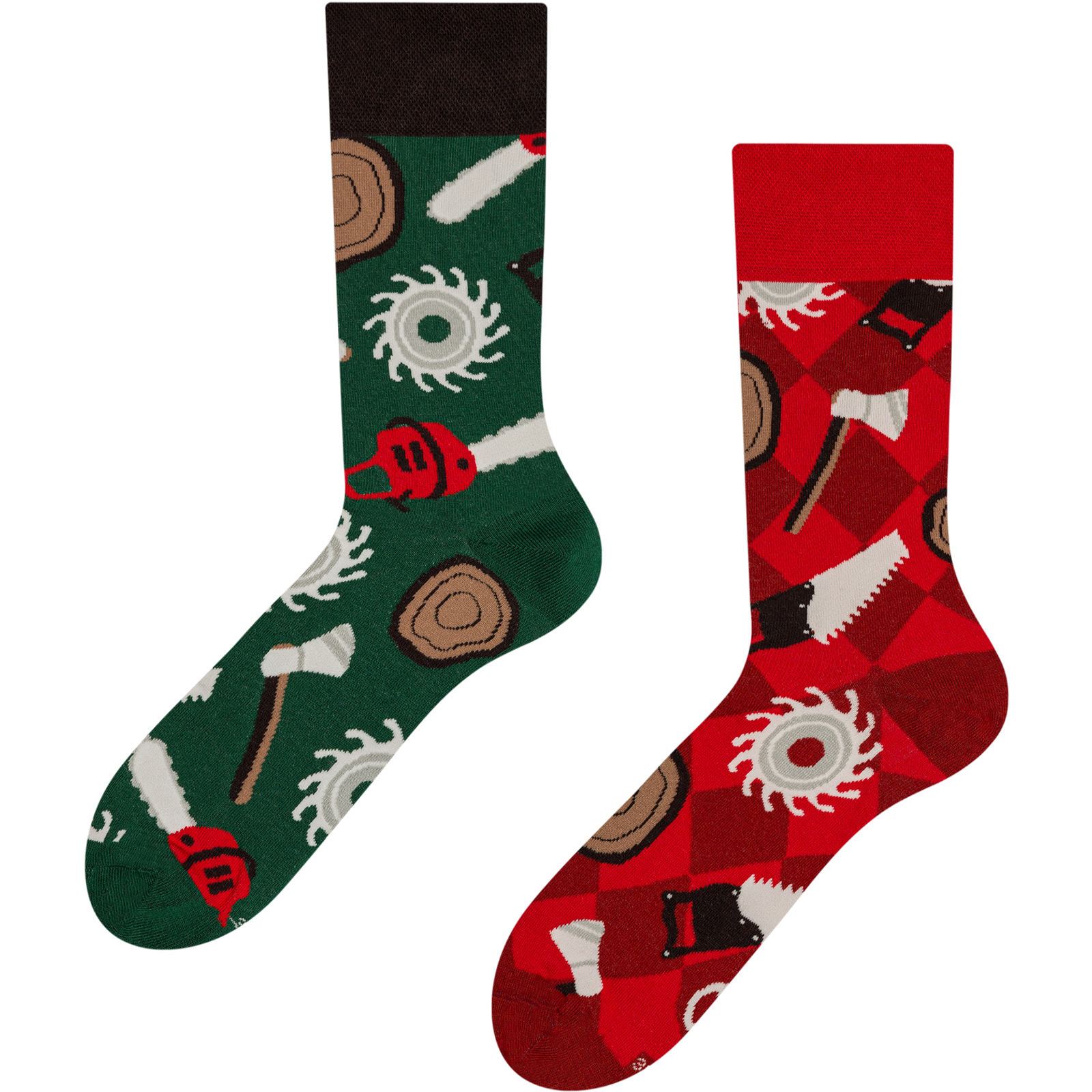 Socken Holzschneiden