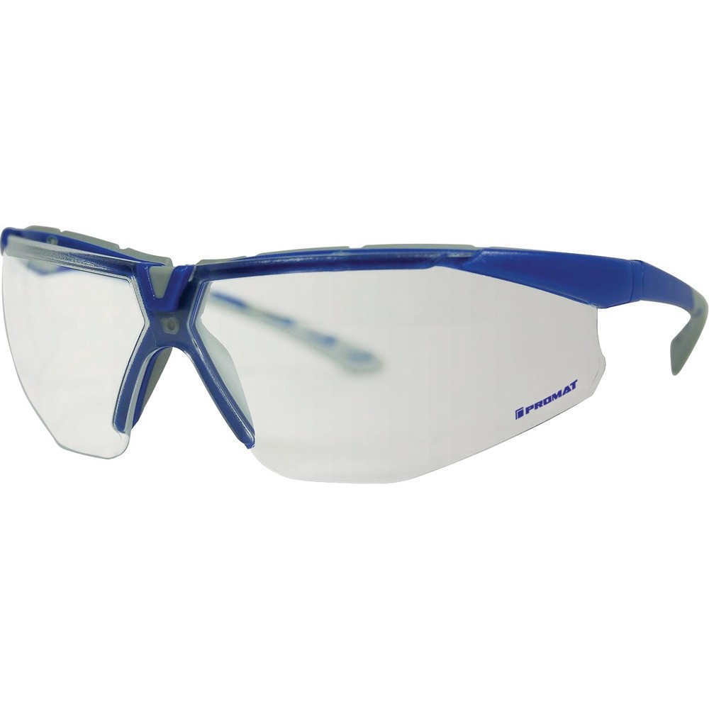 Schutzbrille Daylight Flex EN 166 Bügel grau/dunkelblau, Scheibe klar Polycarbonat