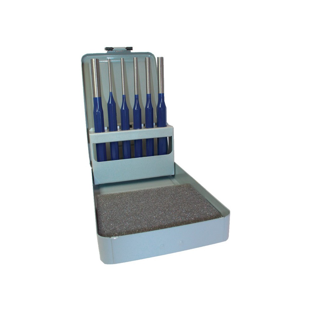 Splintentreibersatz 6 teilig 3-4-5-6-8-10 mm Metallkassette
